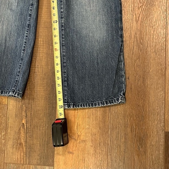 Y2K Tommy‎ Hilfiger ERO-ERO Carpenter Jeans Crop Capri Med Blue Denim Women's 10 - Picture 11 of 13